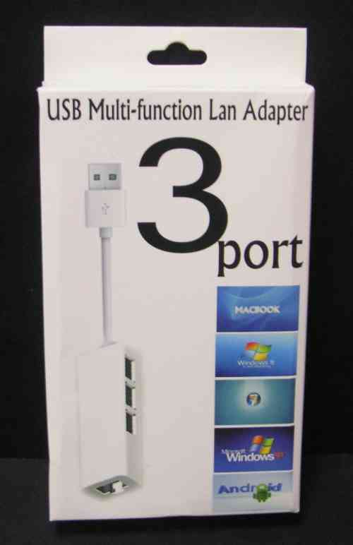 USB 2.0 4-in-1 Hub (3xUSB 2.0 + 1xLAN)
